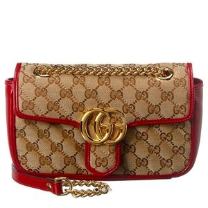 Gucci Mini Marmont Canvas Leather
Crossbody Monogram Shoulder GG Bag